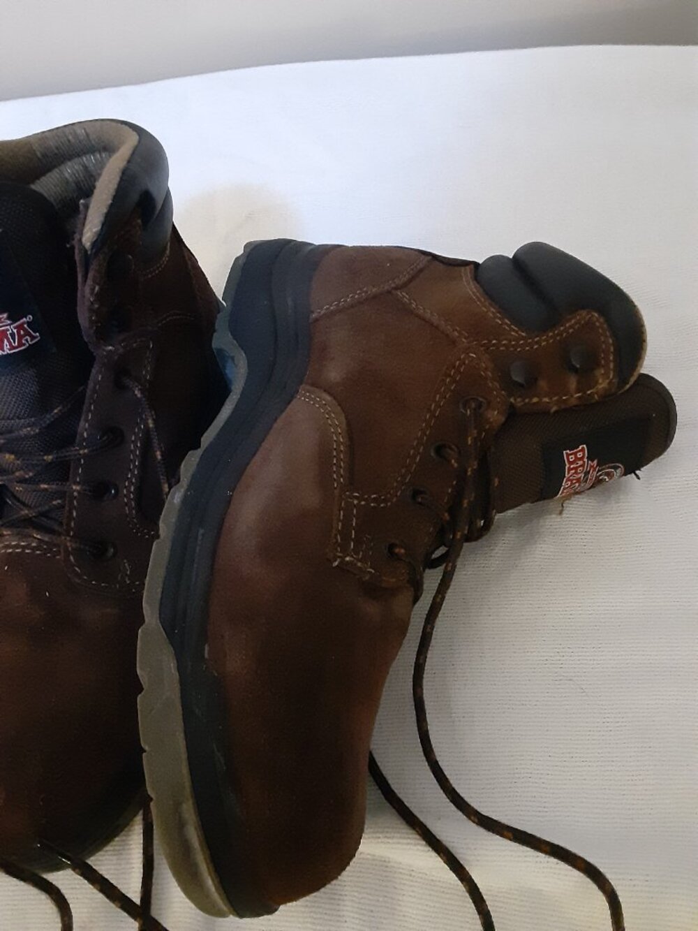 Brahma Womens Diane II steel toe work boots Sz 8.5 brown/black waterproof suede - Picture 3 of 15
